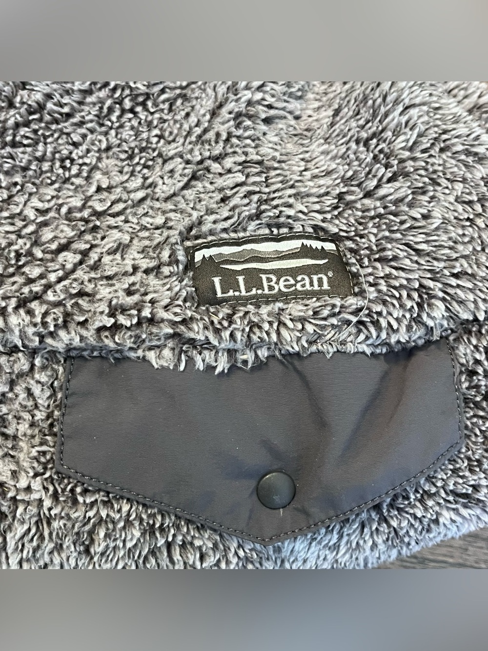 L.L. Bean Grey Snap Fleece Womens 1X - Picture 5 of 7
